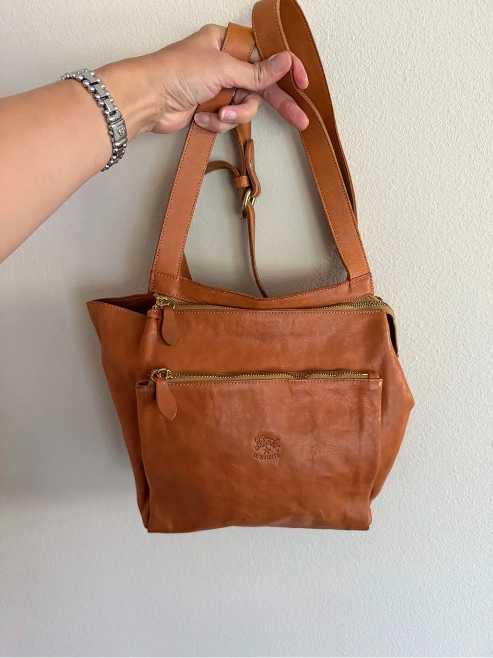 Il Bisonte Jamie Leather Crossbody Bag – Made in Italy